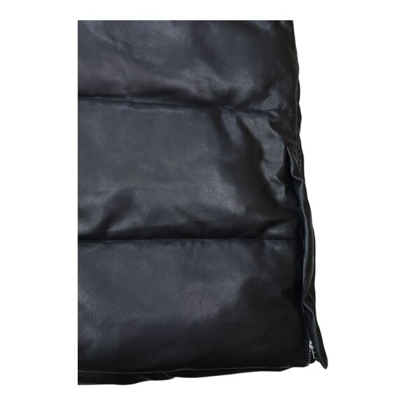 Abercrombie & Fitch Ultra Collection XXL Vegan Leather Coat Jacket 45" Long - Picture 15 of 16